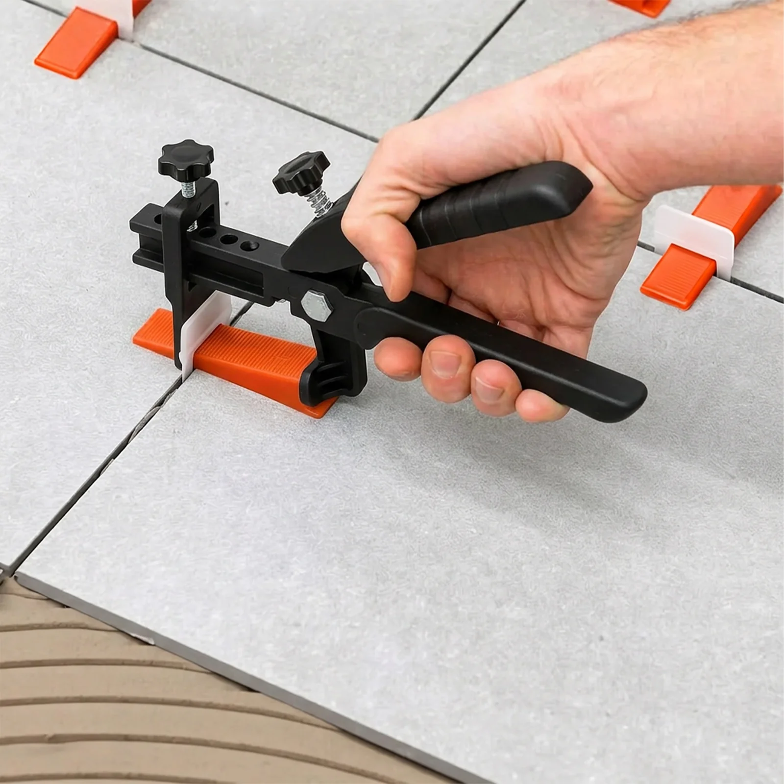 Tile Leveling Pliers Precise Tiling Locator Leveling Tool with Ergonomic Grip 5 Mode Adjustable for Wall and Floor Installation