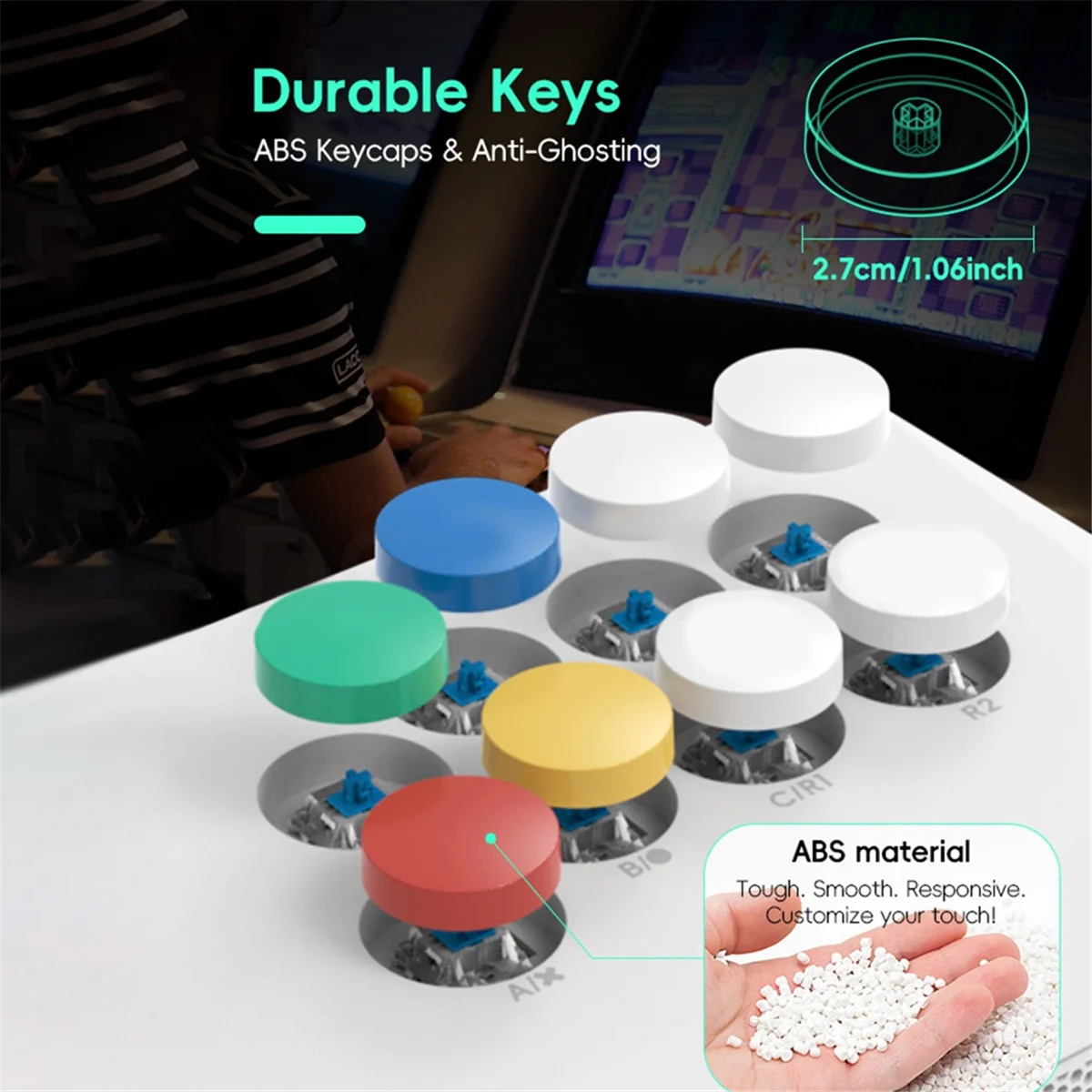 2025 Nowy Y5A PRO Arcade Stick Switch Window Arcade Fight Stick Obsługa Bezprzewodowego Odbiornika BT 2.4G i Połączenia Przewodowego