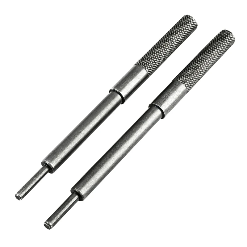 Knurled Grip Motorcycle Engine Guide Service Tool Set, Two Working Sizes 5mm 5.5mm Metal Hand Tools for Repair Storage and