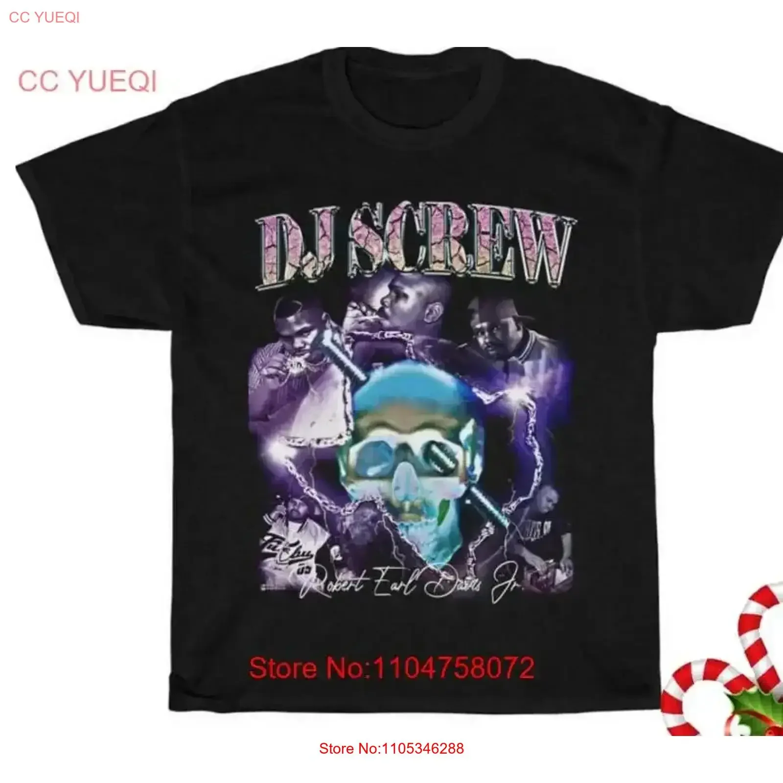 DJ Screw T Shirt Sale 2025 father day vintage Washed streetwear fashion Slightly homme designer clothes Top For Everyday Wear