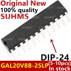 (5-10piece) 100% New GAL20V8B-25LP GAL20V8B 25LP DIP-24