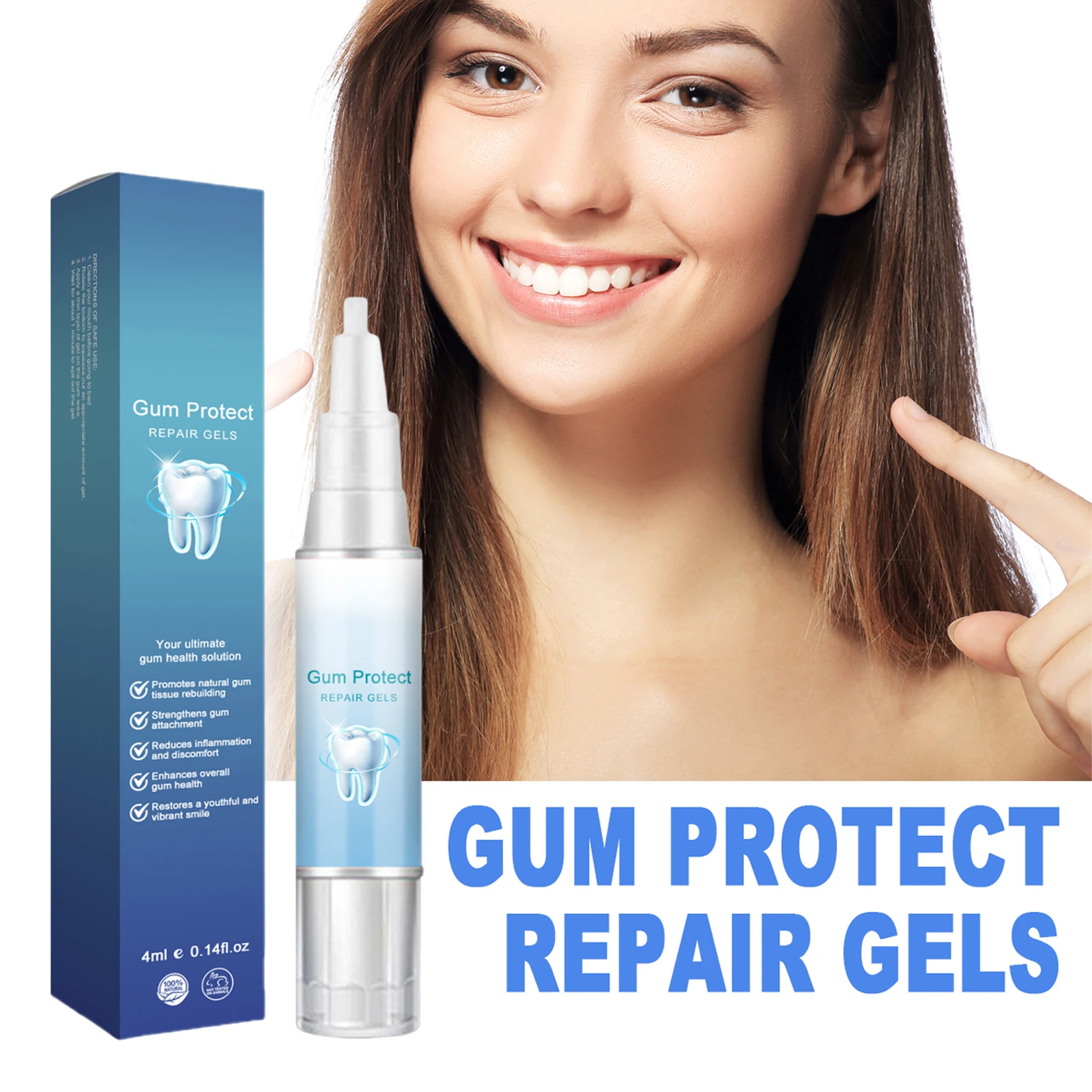 Tooth Care Gel Effective Stubborn Stain Removal Clean Yellow Teeth Plaque Tartar Fresh Breath Daily Oral Gum Health Protection