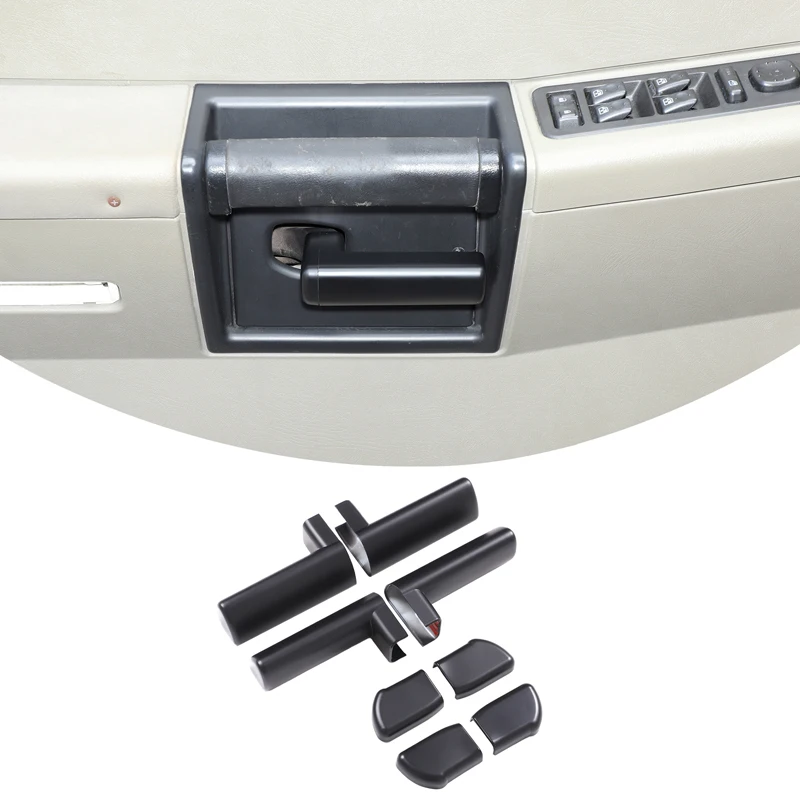 

For Hummer H2 2003-2007 ABS glossy black car interior handle protective cover decorative sticker Car interior accessories