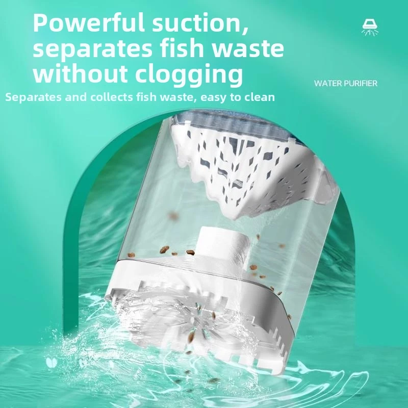 220V All-in-One Aquarium Filter Oxygen Pump Water Cycle System Ultra-quiet For Clean Water & Oxygen Filter Aerator Wave Maker