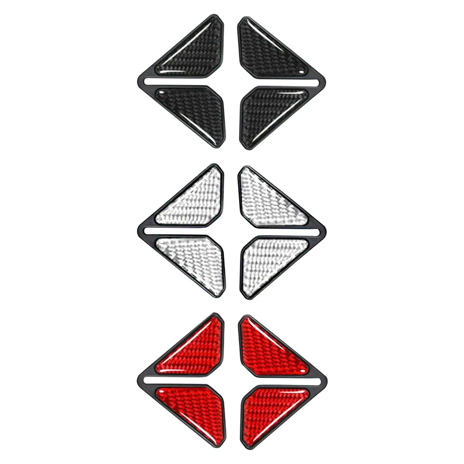 

2 Pieces PVC Car Door Bump Edge Anti Scratch Protector Carbon Fiber Pattern