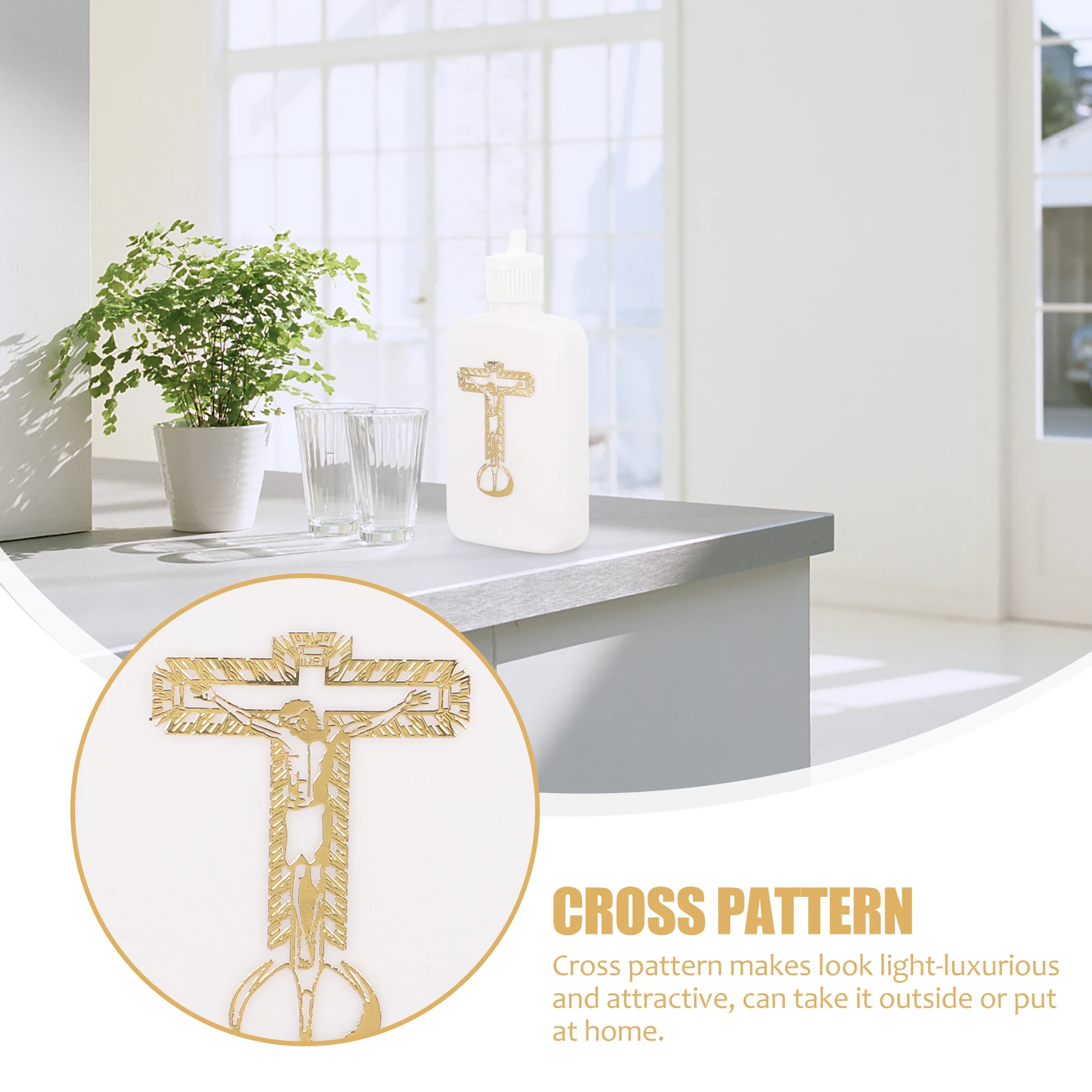 

Holy Water Catholic Travel Plastic Refillable Small Bottles Portable Catholic Water Bottle Easter Sealed Compact