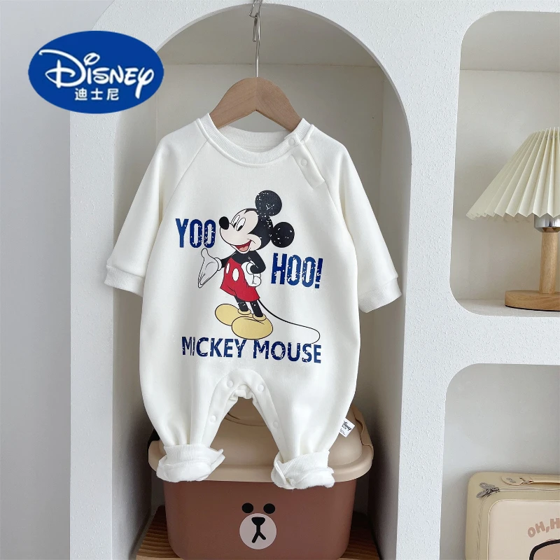 

Disney Mickey & Minnie Fleece Romper | Cozy Winter Onesie with Donald Duck for Babies, Warm Outdoor Outfit 0-24M