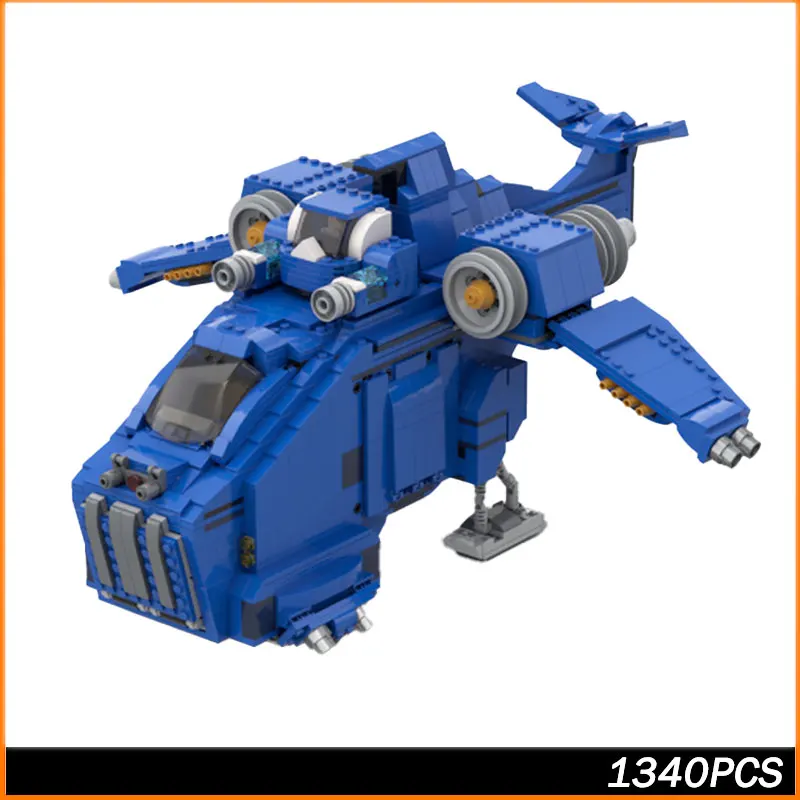 

Набор строительных блоков MOC, 40 К, оружие, космическая война, научная фантастика, военная война, модель космического корабля, кирпичные игрушки, Рождественский подарок, 1340 шт.