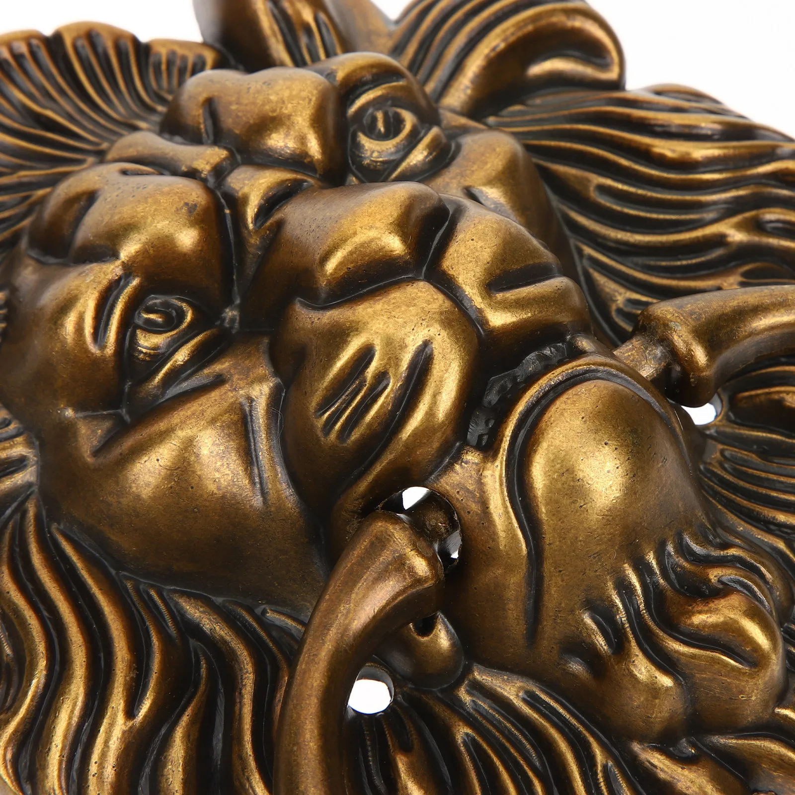 Lion Head Wardrobe Handle Zinc Alloy Vintage Cabinet Knob for Dresser Drawer Cupboard Door Furniture Decor