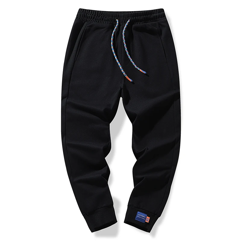 Men's Clothing Bloomers Loose Spring Autumn Solid Color High Waisted Pockets Elastic Casual Trousers Harem Preppy Style Pants