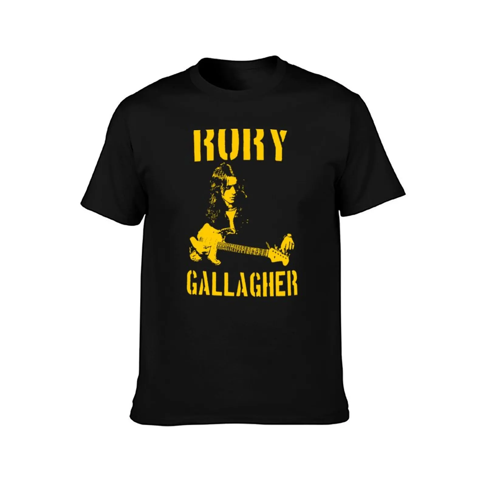 Rory Gallagher T-Shirt Basic Crew Neck Short Sleeve Top