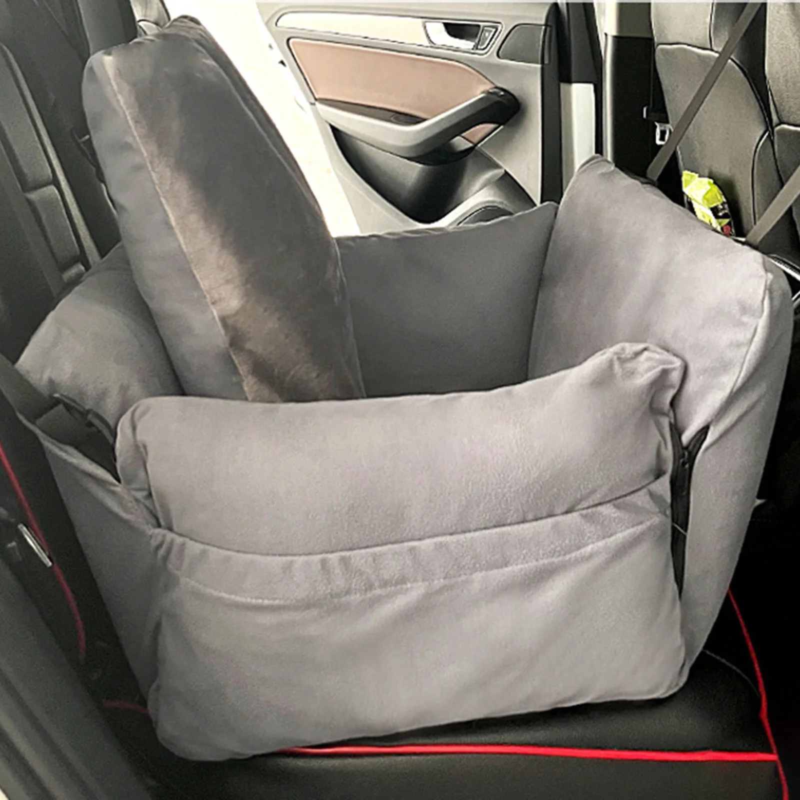 Car Console Dog Seat Pet Car Seat Fittings Dogs Booster Seat for Car Armrest Dog Seat for Small Dogs Small Pets for Most Car