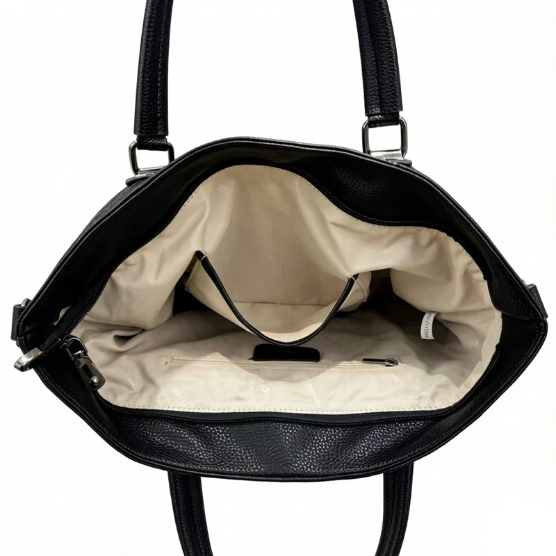 Y2K Hot Girl Crocodile Texture Shoulder Bag Personalized Patchwork Large Capacity Tote Bag Street Style Retro Versatile Handbag