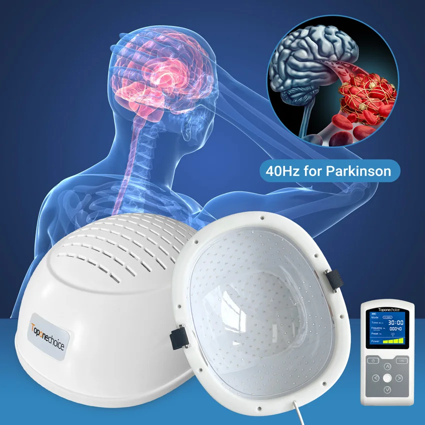 Brain Photobiomodulation Helmet 1070nm Near Infrared Light Therapy for Neurofeedback Parkinson Alzheimer Depression Dementia