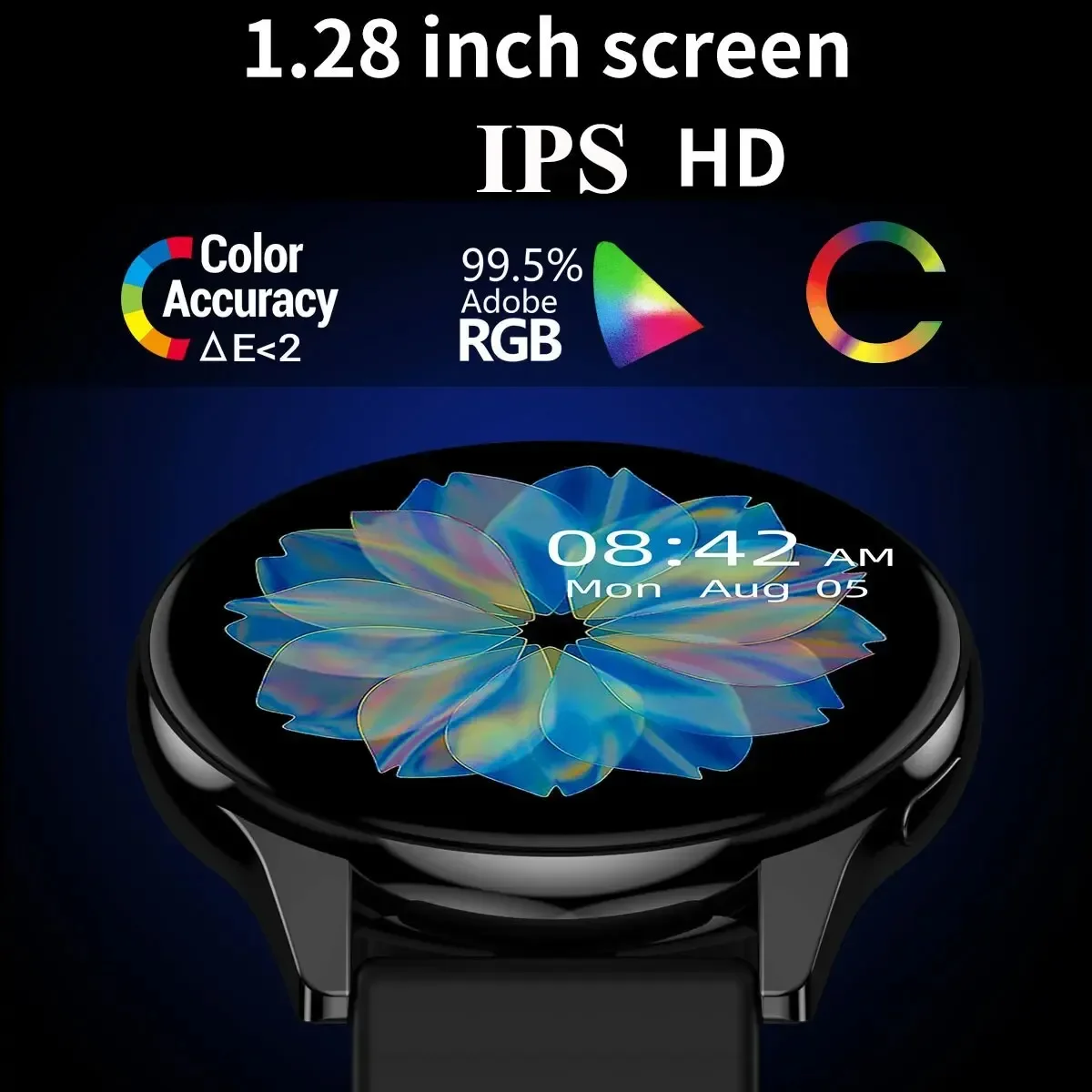 2024 New Esporte Smart Watch - Full Round. for Men Women. Bluetooth Call Fitness Bracelet DIY Faces Compatible with IOS Android.