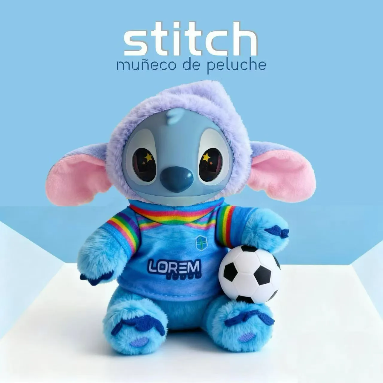 NIEUWE Disney Stitch Football Series Blind Box Voetbal-thema pluche poppen hanger Mystery Box speelgoed vinyl gezicht pop kerstcadeau ﻿