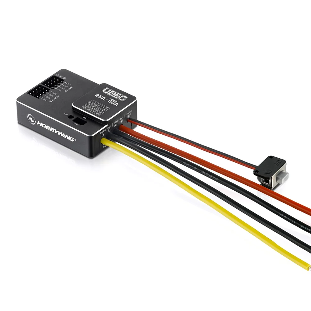 Hobbywing UBEC 25A 3-18S / 10A 2-6S / 5A 2-8S V2 Waterproof Small Regulator Power Module External Switching for RC FPV Drone