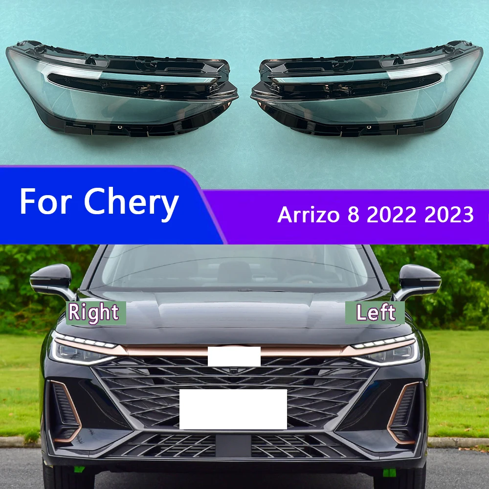 

For Chery Arrizo 8 2022 2023 Headlight Cover Lens Headlamp Lamp Shell Transparent Shade Plexiglass Replace Original Lampshade