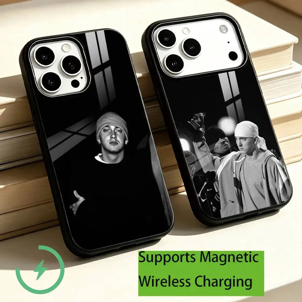 Rapper Eminem Slim Shady Phone Case For iPhone18,17,16,15,14,13,12,11 Plus,Pro Allows magnetic wireless charging Gift