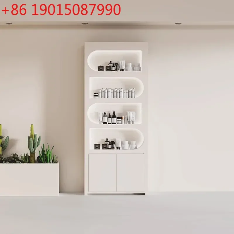 

Yh Nail art storage display cabinet Barber shop cabinet Beauty salon Cosmetics product display rack