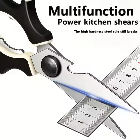 20.5cm (8-Inch) Heavy Duty Kitchen Scissors - 2CR14 Stainless Steel Multifunctional Shears with... product image