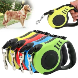 3/5M Pet Dog Automatic Retractable Tracing Rope Dual Pet Tractor Household Tracing Rope Walking Dog Rope