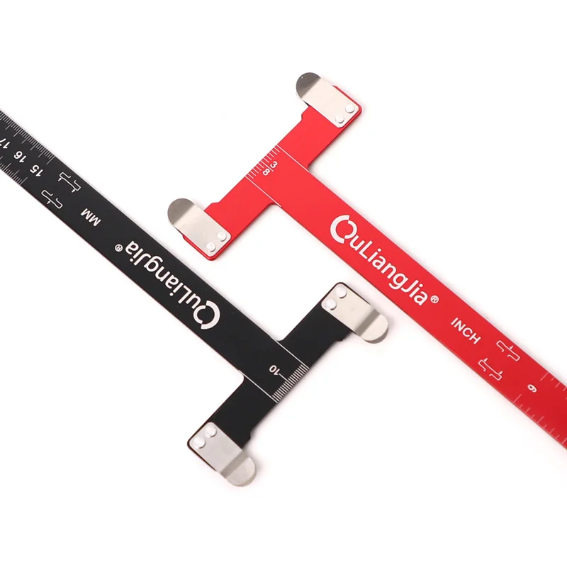 Aluminum Alloy T-Shaped Archery Ruler Bow Ruler Bowstring Measurement Tool for Recurve/Compound Bow