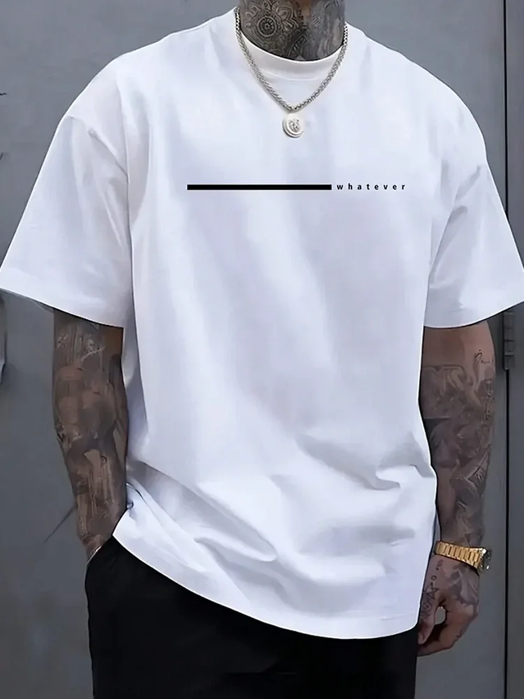 

Men's summer 100 cotton fashionable casual loose solid color multi-color optional sports round neck short sleeved T-shirt top