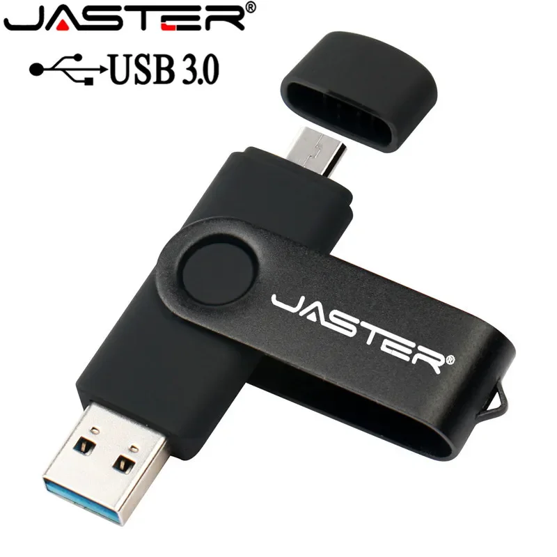 JASTER USB 3.0 OTG USB Flash Drive pendrive for Android Smart Phone 64GB 32GB 16GB 8GB Metal OTG USB memory stick 4GB U disk