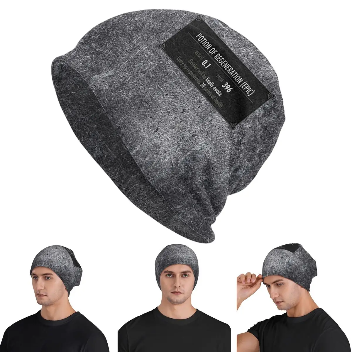 SKYRIM - Elder Scrolls - Dragonborn Warm Knitted Cap Fashion Bonnet Hat Autumn Winter Outdoor Beanies Hats for Unisex Adult