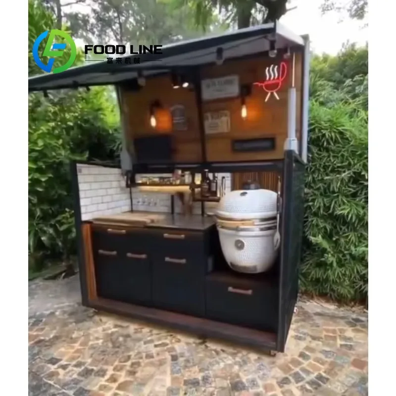 Custom Mobile Trailer Outdoor Street Mobile Kitchen Convenience Restaurant Pod