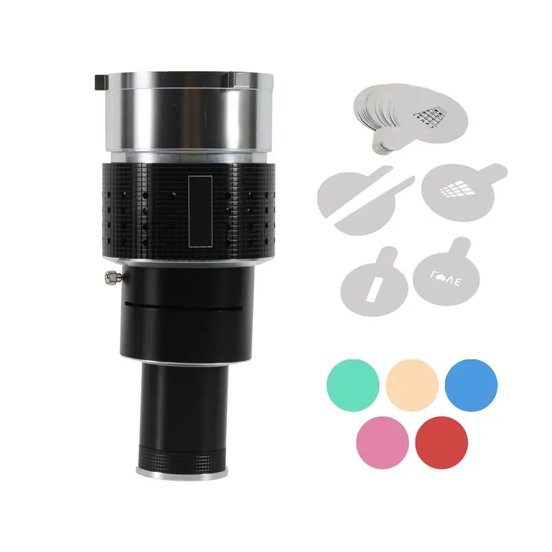 Photograph Flash Snoot Conical Lens Video Modelling Shape Photo Studio Light Kit With Optical Spotlight Lens 35 Gobos