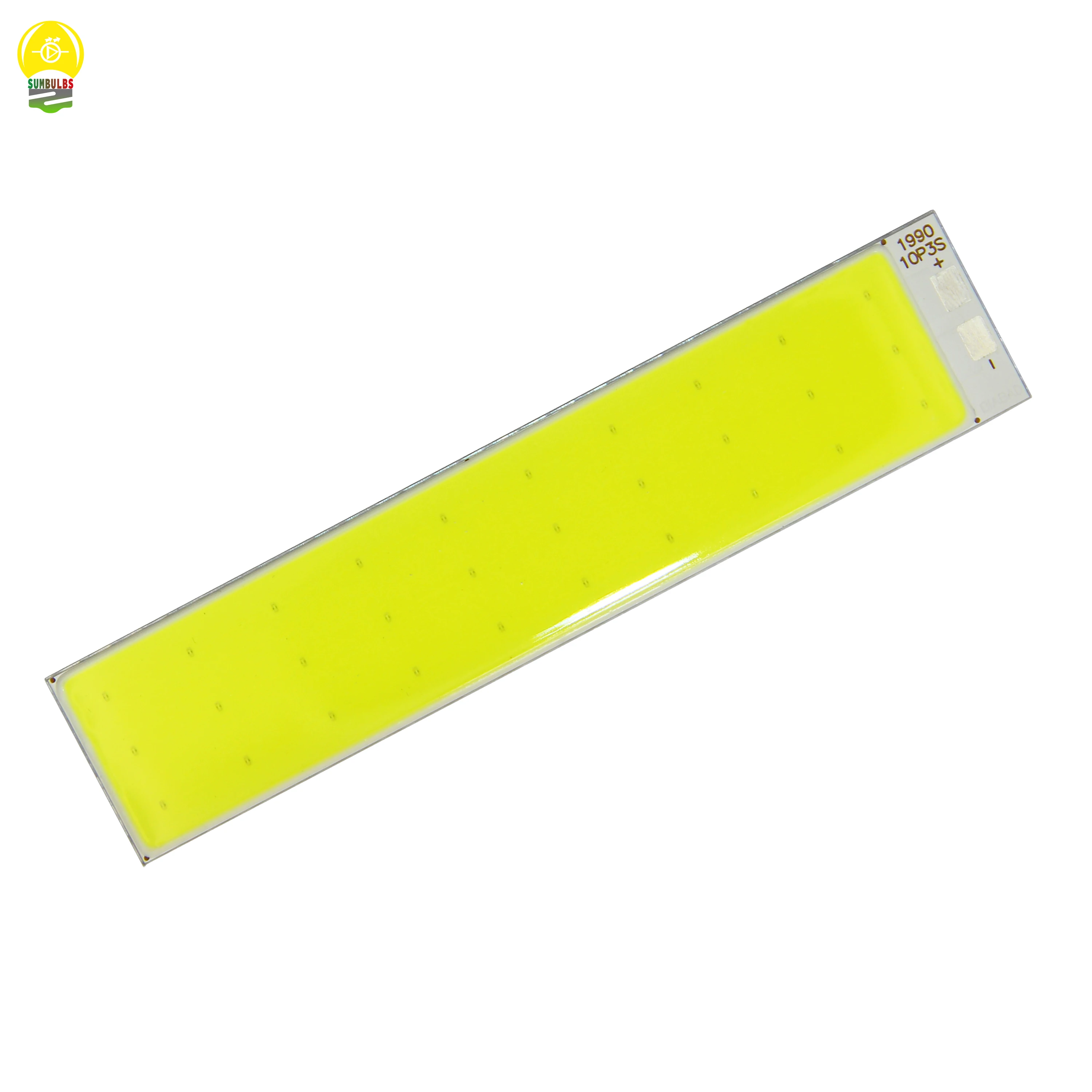 DC 9V COB LED Strip Light Source Aluminum Board Cold White 6500K 90x19mm 5W 500mA LED Lamp Beads for Diy Indoor/Outdoor Bulb