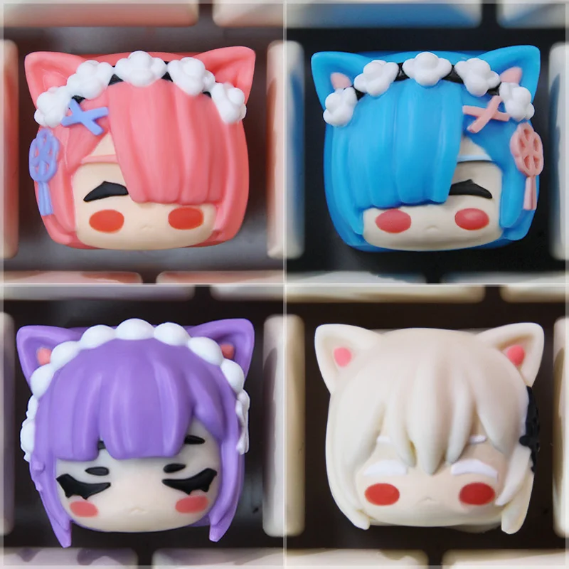 Rem Re: Starting Life In Another World Keycap Anime Animation Peripheral ESC Location Customized Original R4 High Resin Material