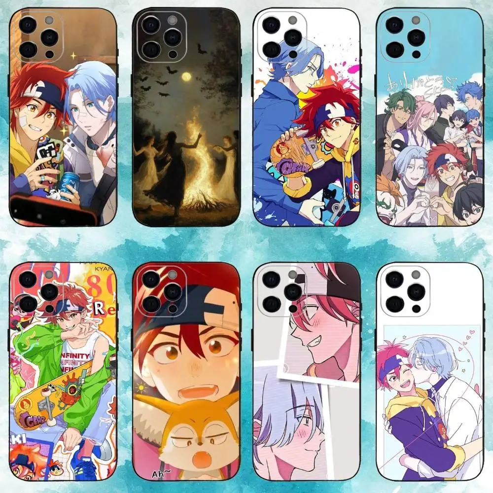 

The I-Infinity Anime S-SK8 Phone Case For iPhone17,16,15,14,13,12,11 Plus,Pro Max Soft Black Cover
