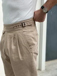 2023 New Gurkha Kolger casual pants tapered cotton khaki capris can be customized