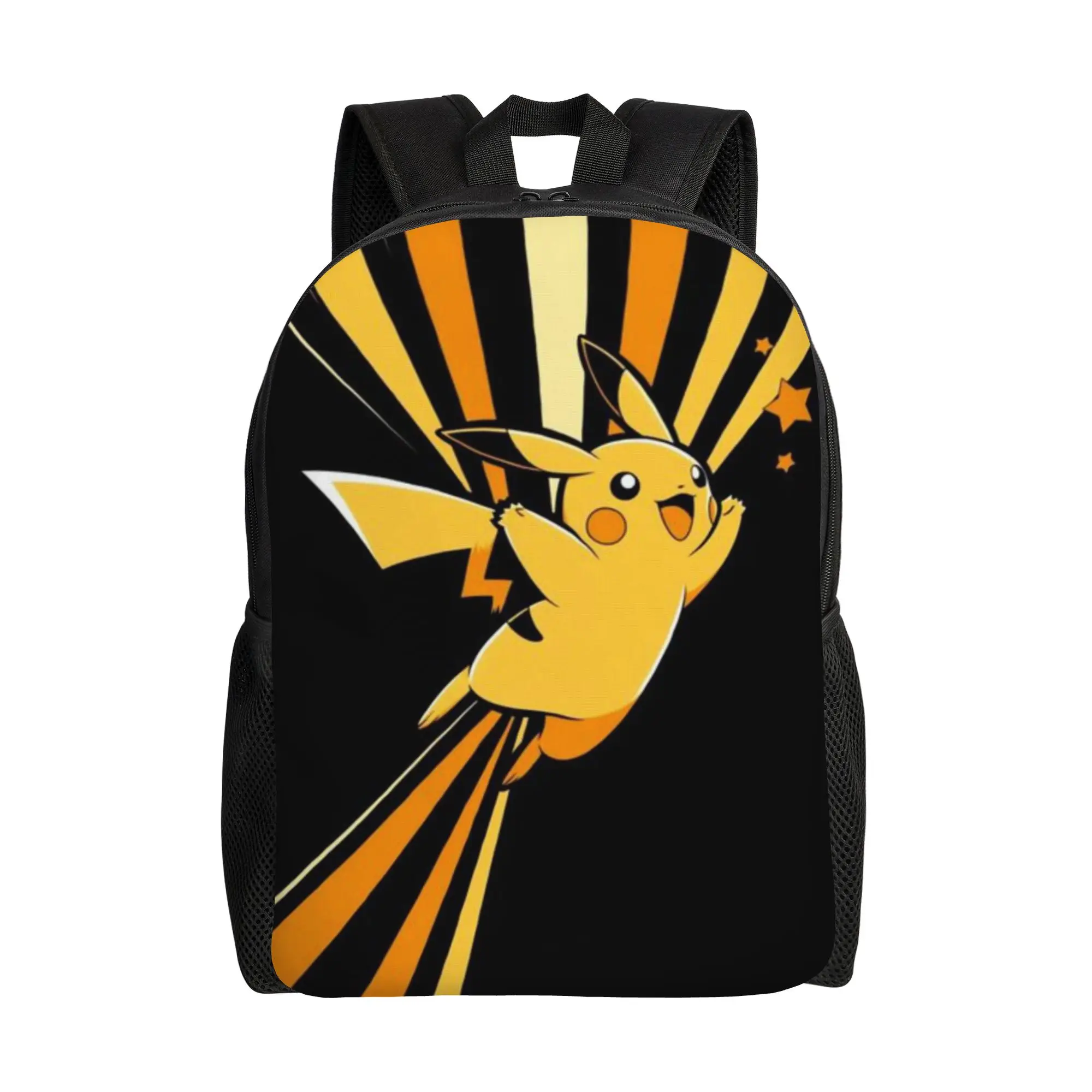 

Back to school season Yellow Cartoon Character Backpack Pikachu Ladies Portable Backpack