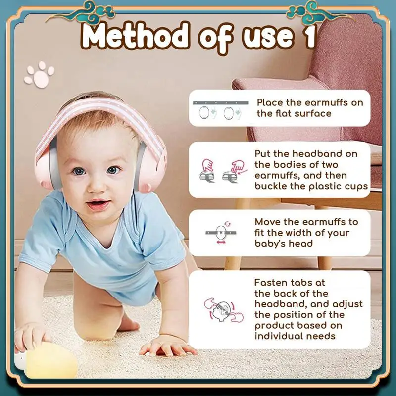 

(New)-Noise-Reducing Headphones Suitable For Babies, Used To Protect Hearing And Improve Sleep.