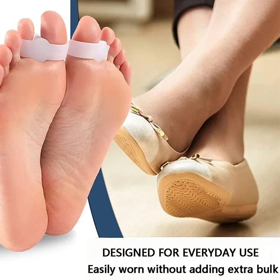 Foot Care Tool 2Pcs Silicone Gel Bunion Foot Toe Hallux Valgus Protector Separator Finger Straightener Adjuster Thumb Corrector