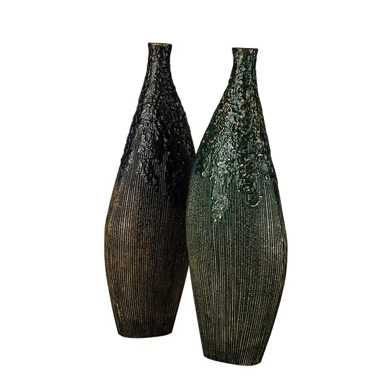 Zen-inspired Home Decor Metal Vases Artistic Decorative Ornaments for Hotel Display Cabinets Artistic Copper Vase Metal