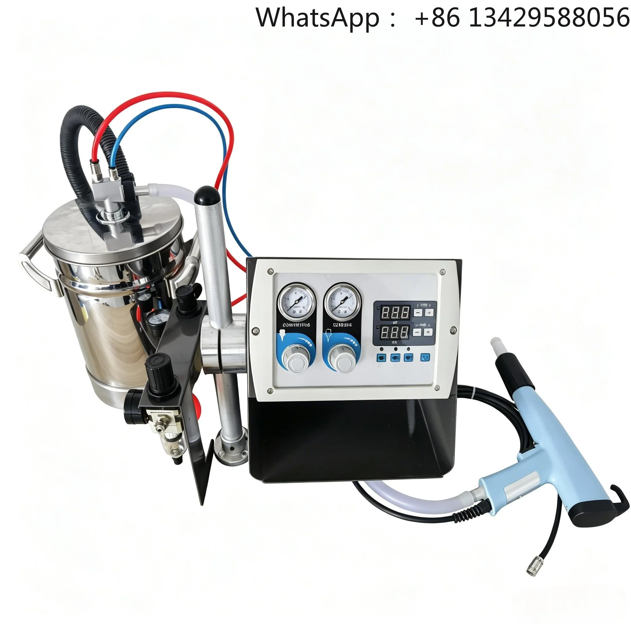 K2 Electrostatic Powder Coating Gun SS hopper unit