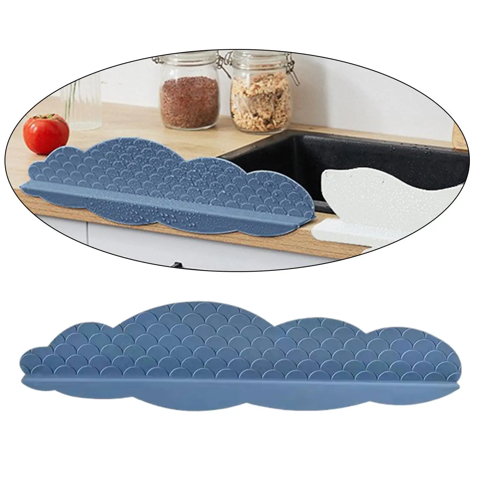 ห้องครัวห้องน้ํา Baffle Sink Splash Guard เครื่องมือแบบพกพาน้ํา Splashproof หมีสีเหลือง