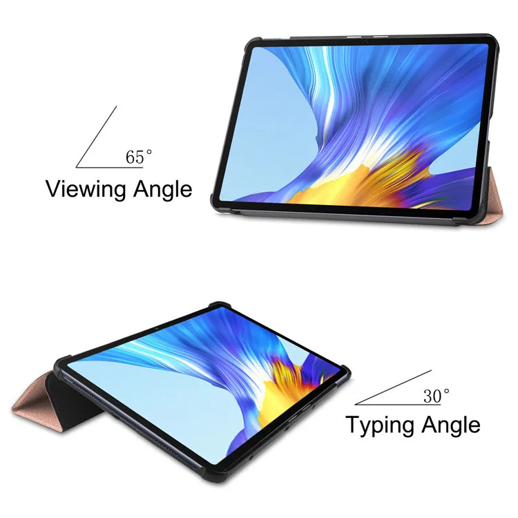 Dreifach faltbare Hülle für Huawei MatePad 10.4 mit automatischer Wake-Sleep-Funktion und stoßfester Abdeckung T5/M5 – Detail 3