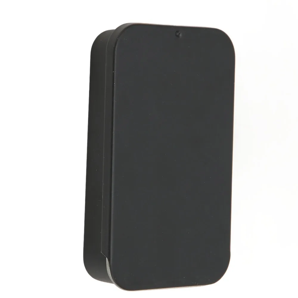 3pcs Metal Rectangular Handheld Bird Feeder Refillable Dispenser Sliding Lid Bird Training Food Jar Black Color