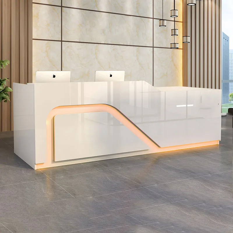 Consable Modern Reception Desk Computer European Information Cashier Table Lectern Mostrador Tienda Garden Furniture Sets