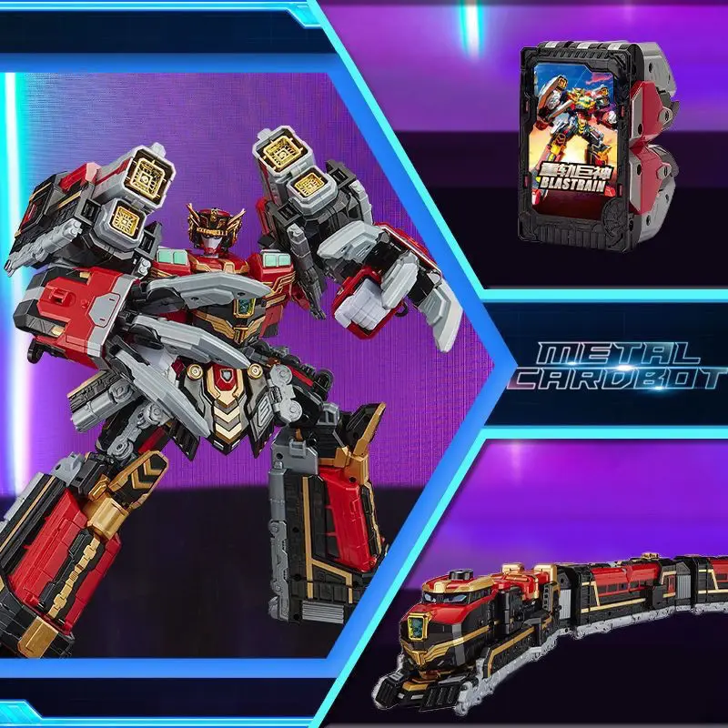 المعادن Cardbot S BLASTRAIN قطار الديزل تحويل سيارة روبوت لعبة بطاقة عمل الشكل التحول نموذج الأطفال هدية 2025