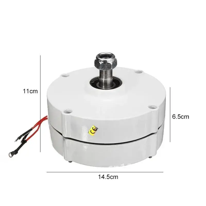 6000W 12V 24V Wind Turbine Generator Motor 3 Phase Gearless Permanent Magnet AC Alternator For Wind Water Turbine Diesel Engine