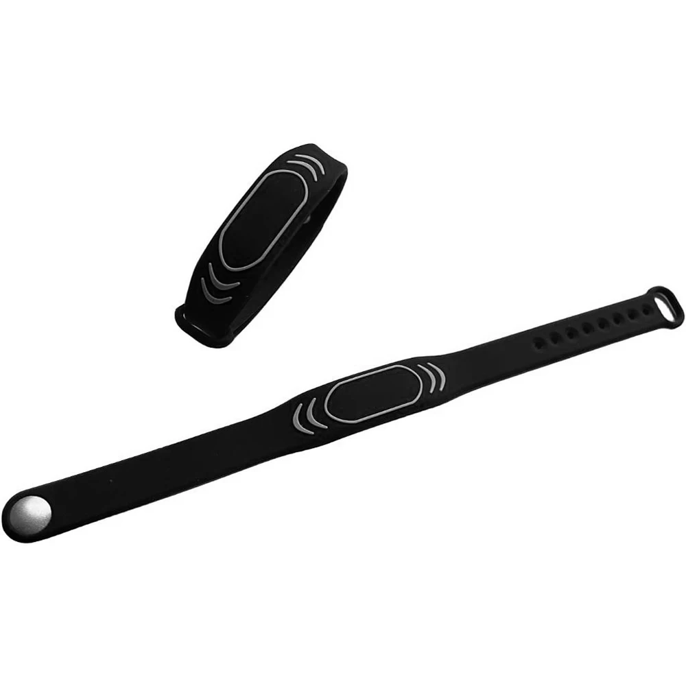 125 كيلو هرتز RFID قابل للكتابة T5577 أساور معصم سوداء من السيليكون قابلة لإعادة الكتابة