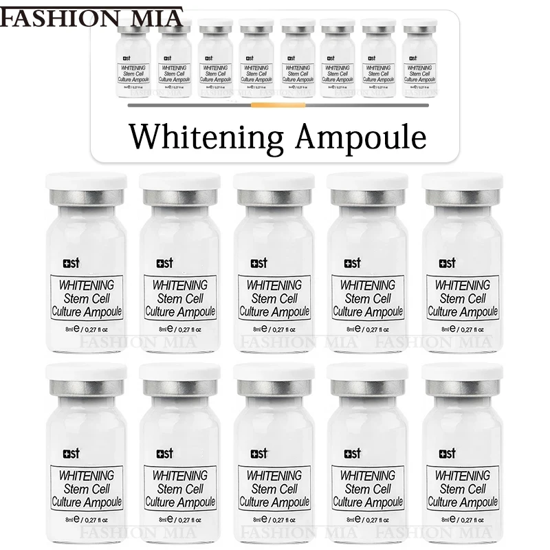 Ampolla Blanqueadora con Niacinamida y Péptidos de Corea, 8 ml, Sérum Potenciador de la Piel, para una Piel Radiante, Reduce Manchas, Líneas Finas y Arrugas, Cuidado Facial