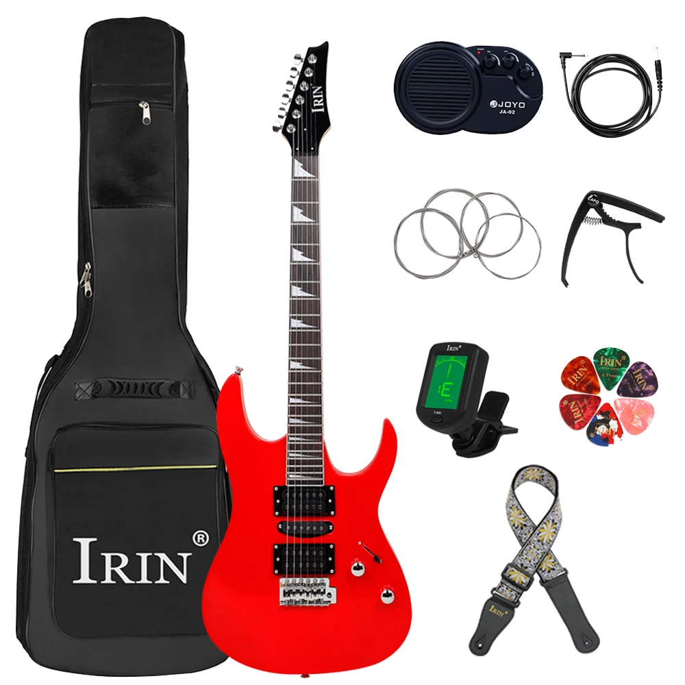 IRIN 39 Inch 6 Strings Electric Guitar 24 Frets Maple Body Neck Electric Guitarra With Cable Wrenches Guitar Parts & Accessories